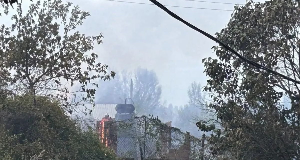 Пожар в СНТ «Заря» повредил около 30 домиков и перешел на лесной массив